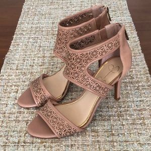 Jessica Simpson Nude Heeled Sandals